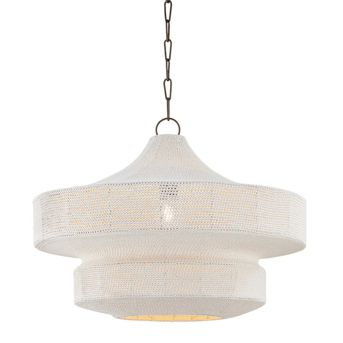 Troy Lighting Thurso 1 Light 30" Pendant, Bronze/Cotton String - F3130-BRZ
