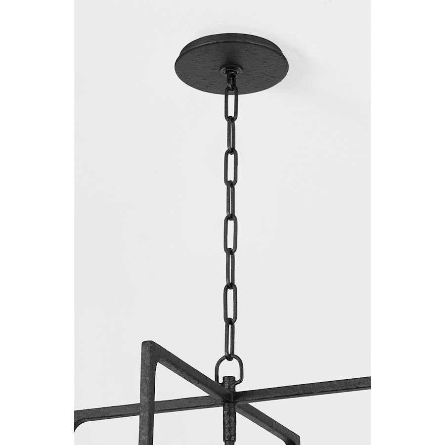 Troy Lighting Kael 4 Light 18" Lantern, Black Iron/ - F3218-BI