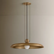 Troy Lighting Rainhill 1 Light Pendant, Patina Brass