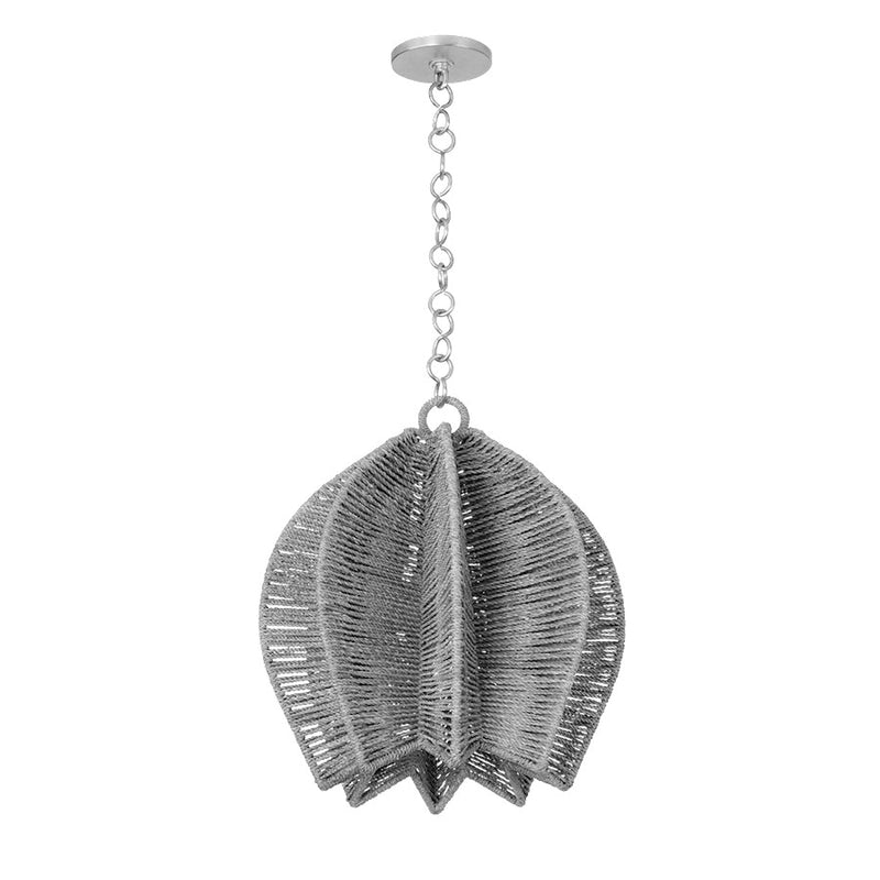 Troy Lighting Valatie 1 Light 16" Pendant, Vintage Gold Leaf/Natural - F3416-VGL