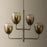 Troy Lighting August 4Lt Chandelier, Patina Brass/Ombre
