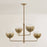 Troy Lighting August 4Lt Chandelier, Patina Brass/Ombre