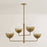 Troy Lighting August 4Lt Chandelier, Patina Brass/Ombre