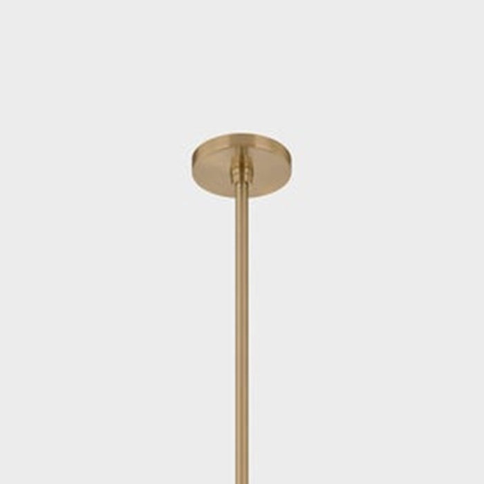 Troy Lighting August 6Lt Chandelier, Patina Brass/Ombre