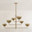 Troy Lighting August 6Lt Chandelier, Patina Brass/Ombre