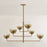 Troy Lighting August 6Lt Chandelier, Patina Brass/Ombre