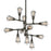 Troy Lighting Conduit 12 Light 34" Chandelier, Aged Pewter - F3817-APW