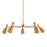 Troy Lighting Spade 5 Light Chandelier, Patina Brass/Patina Brass - F4050-PBR