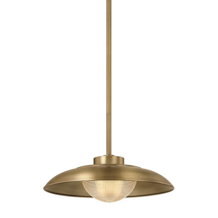 Troy Lighting Braxton 1 Light Pendant, Patina Brass/Clear Optic - F4118-PBR