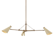Troy Lighting Andersen 3Lt Chandelier, Patina Brass/Patina Brass