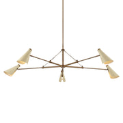 Troy Lighting Andersen 5Lt Chandelier, Patina Brass/Patina Brass