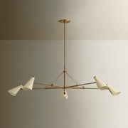Troy Lighting Andersen 5Lt Chandelier, Patina Brass/Patina Brass