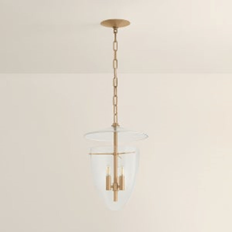 Troy Lighting Tully 3Lt Lantern, Patina Brass/Clear