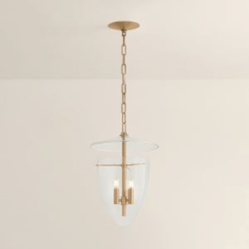 Troy Lighting Tully 3Lt Lantern, Patina Brass/Clear