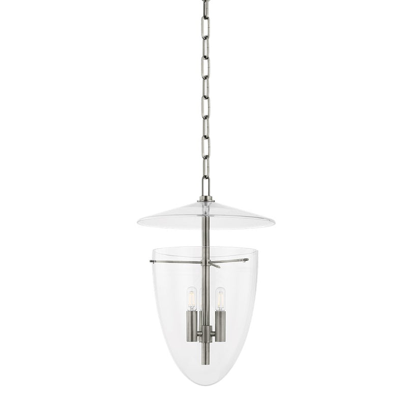 Troy Lighting Tully 3Lt Lantern, Vintage Pewter/Clear - F4414-VPT