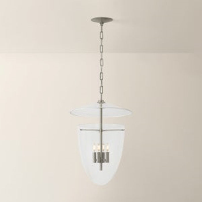 Troy Lighting Tully 3Lt Lantern, Vintage Pewter/Clear