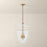 Troy Lighting Tully 4Lt Lantern, Patina Brass/Clear