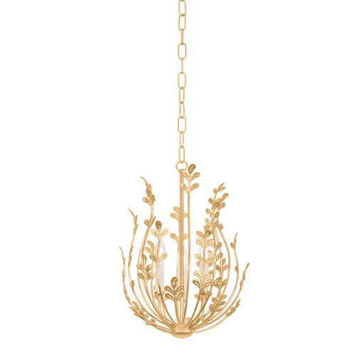 Troy Lighting Delmore 3Lt Chandelier, Vintage Gold Leaf - F4615-VGL