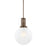 Troy Lighting Tobias 1 Light 16" Pendant, Bronze/Clear Inside Etched - F4616-BRZ