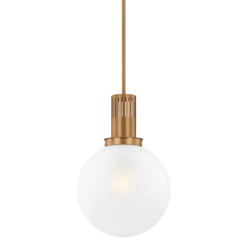 Troy Lighting Tobias 1 Light 16" Pendant, Brass/Clear Inside Etched - F4616-PBR