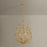 Troy Lighting Delmore 6Lt Chandelier, Vintage Gold Leaf