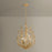 Troy Lighting Delmore 6Lt Chandelier, Vintage Gold Leaf