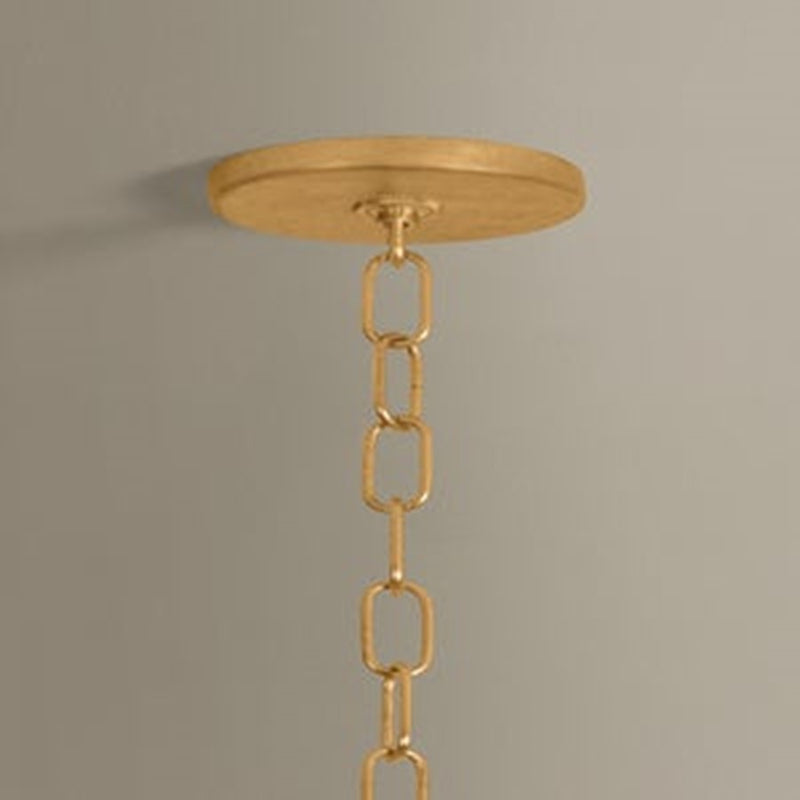 Troy Lighting Delmore 6Lt Chandelier, Vintage Gold Leaf