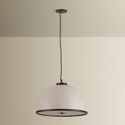 Troy Lighting Rodrick 3 Light Pendant, Bronze Leaf/Handmade Paper