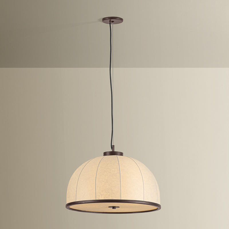 Troy Lighting Rodrick 3 Light Pendant, Bronze Leaf/Handmade Paper