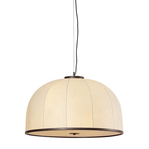 Troy Lighting Rodrick 4 Light Pendant, Bronze Leaf/Handmade Paper