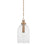 Troy Lighting Kori 1Lt 9" Pendant, Patina Brass/Clear - F4909-PBR
