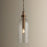 Troy Lighting Kori 1Lt 9" Pendant, Patina Brass/Clear