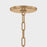 Troy Lighting Kori 1Lt 9" Pendant, Patina Brass/Clear