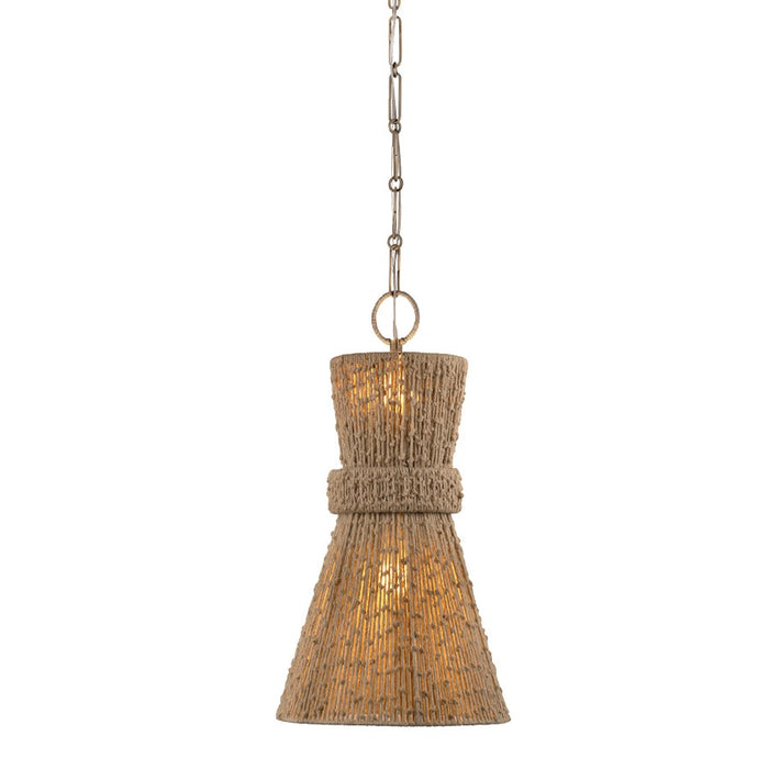Troy Lighting Raphael 2 Light Pendant, Patina Brass/Natural String - F4914-PBR