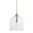 Troy Lighting Kori 1Lt 16" Pendant, Patina Brass/Clear - F4916-PBR
