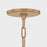 Troy Lighting Kori 1Lt 16" Pendant, Patina Brass/Clear