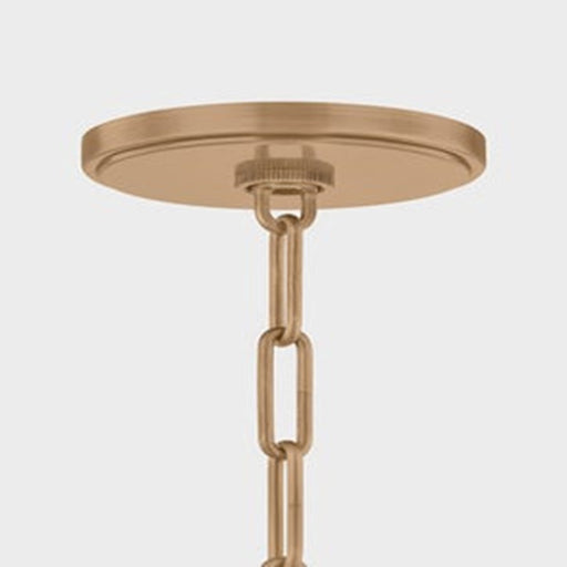 Troy Lighting Kori 1Lt 16" Pendant, Patina Brass/Clear