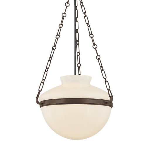 Troy Lighting Paradigm 1Lt 16" Pendant, Bronze/Opal Glossy - F5116-BRZ
