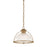 Troy Lighting Glint 1Lt 14" Pendant, Patina Brass/Holophane - F5414-PBR