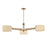 Troy Lighting Mailo 3Lt Chandelier, Patina Brass/White Linen 1 - F5650-PBR