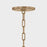 Troy Lighting Mailo 3Lt Chandelier, Patina Brass/White Linen 1