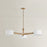 Troy Lighting Mailo 3Lt Chandelier, Patina Brass/White Linen 1