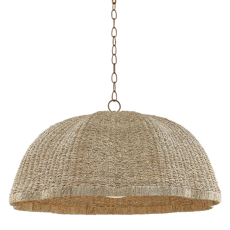 Troy Lighting Jack 1 Light 36" Pendant, Patina Brass - F6136-PBR