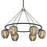 Troy Lighting Iliad 6 Light Chandelier, Textured Black/Nickel - F6216-TBK-PN