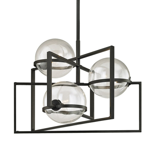 Troy Lighting Elliot 3Lt Chandelier, Texture Black - F6223-TBK