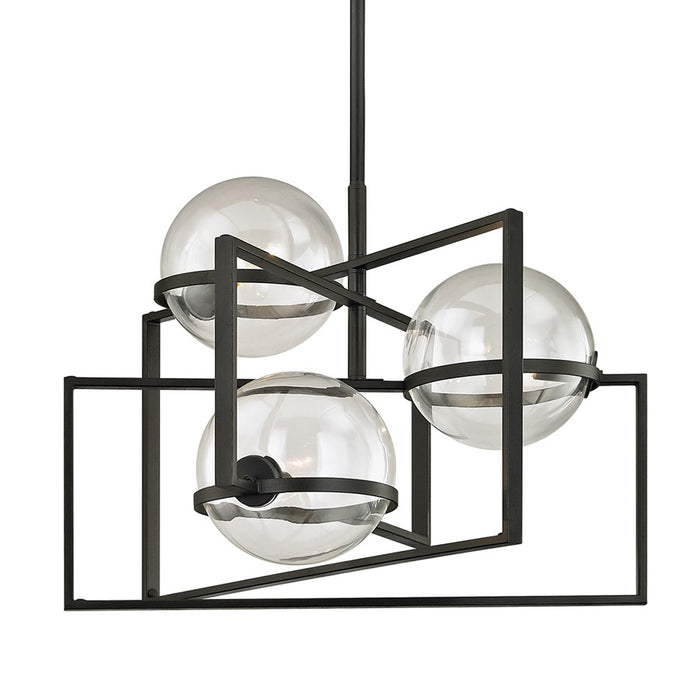 Troy Lighting Elliot 3Lt Chandelier, Texture Black - F6223-TBK