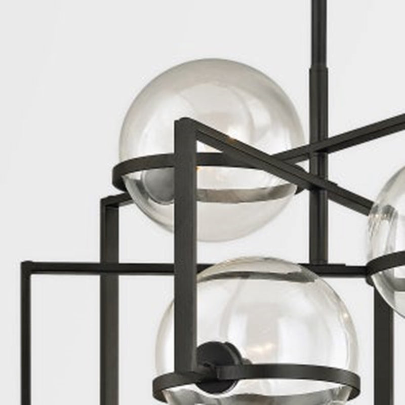 Troy Lighting Elliot 3Lt Chandelier, Texture Black