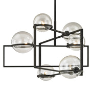 Troy Lighting Elliot 6Lt Chandelier, Textured Black - F6226-TBK