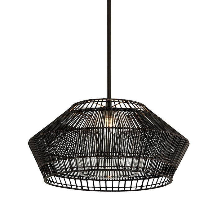 Troy Lighting Hunters Point 1 Light Pendant, Espresso