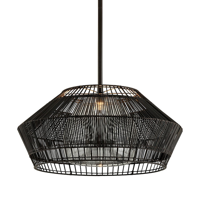 Troy Lighting Hunters Point 1 Light Pendant, Espresso